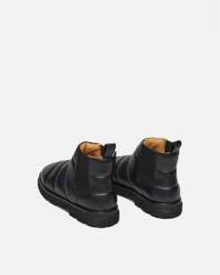 Nanushka Bede - Rounded Toe Boot - Black -Nanushka Fashion Store BEDE BLACK NAPPA 03 2d4663b3 6309 44a8 907c c6cf681800ab