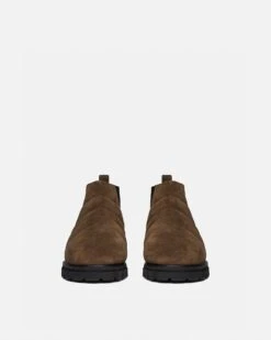 Nanushka Bede - Rounded Toe Boot - Olive -Nanushka Fashion Store BEDE OLIVE SUEDE 03 46ad317d 8ffc 4152 a0e3 c332bab84bf7