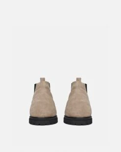 Nanushka Bede - Rounded Toe Boot - Stone -Nanushka Fashion Store BEDE STONE SUEDE 03 9ea92102 1260 496a 9a53 602cf00d48c3