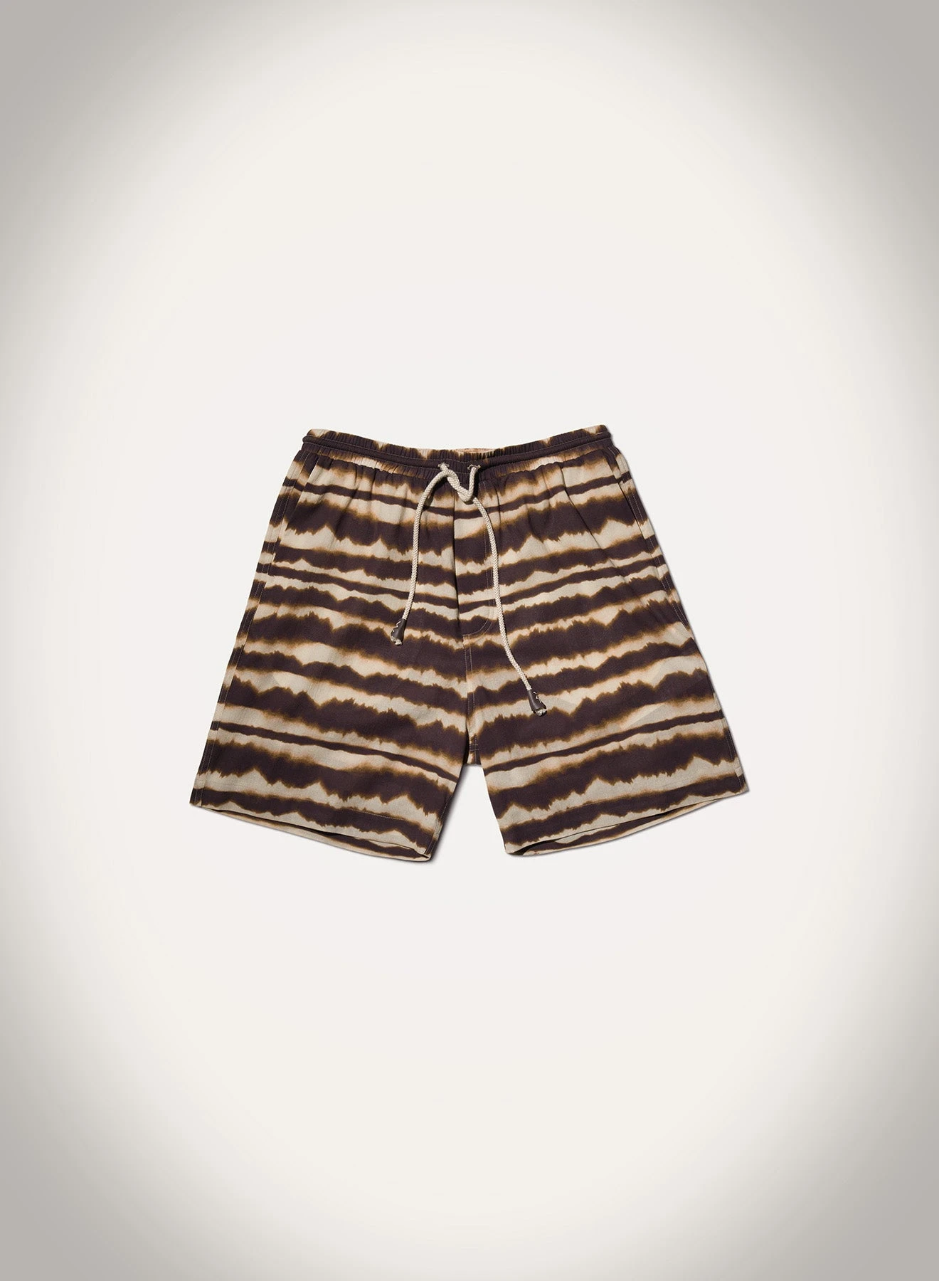 Nanushka Doxxi - Printed Cotton Voile Shorts - Tie Dye Stripe 1 Nanushka Doxxi - Printed Cotton Voile Shorts - Tie Dye Stripe