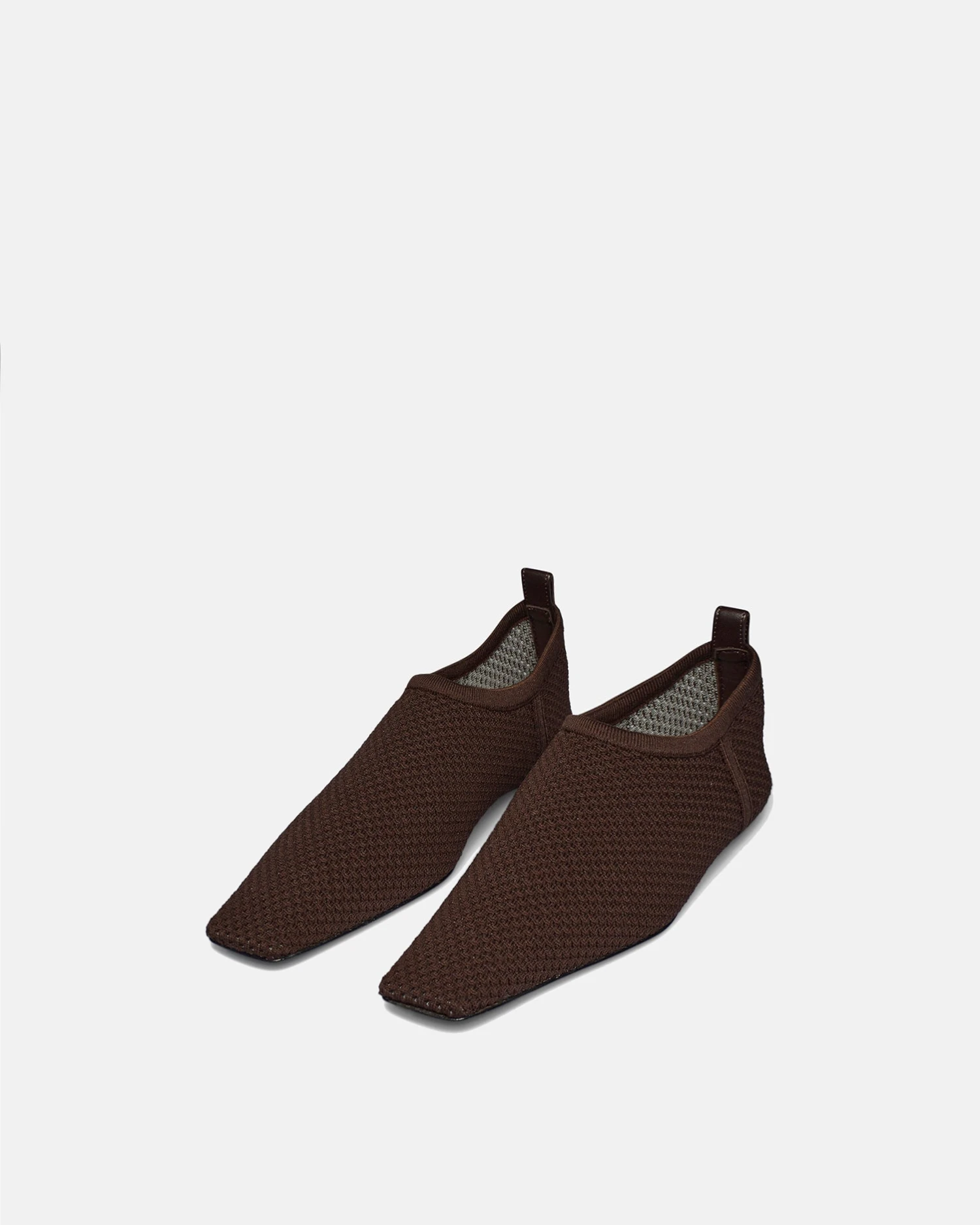 Nanushka Buju - Mesh-Knit Square-Toe Slip-On Shoes - Java 2 Nanushka Buju - Mesh-Knit Square-Toe Slip-On Shoes - Java - Image 2