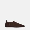 Nanushka Buju - Mesh-Knit Square-Toe Slip-On Shoes - Java