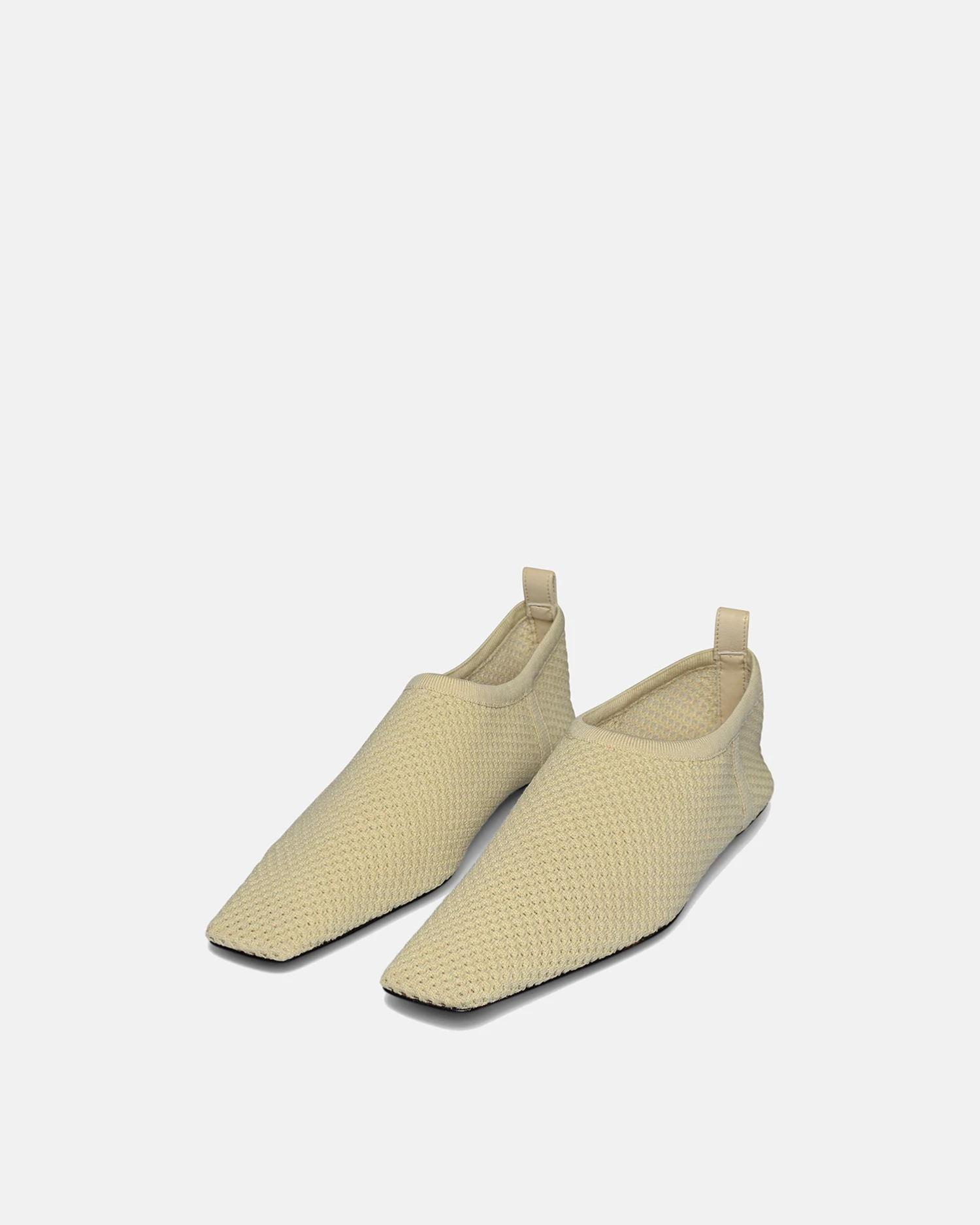 Nanushka Buju - Mesh-Knit Square-Toe Slip-On Shoes - Sand Mesh 2 Nanushka Buju - Mesh-Knit Square-Toe Slip-On Shoes - Sand Mesh - Image 2
