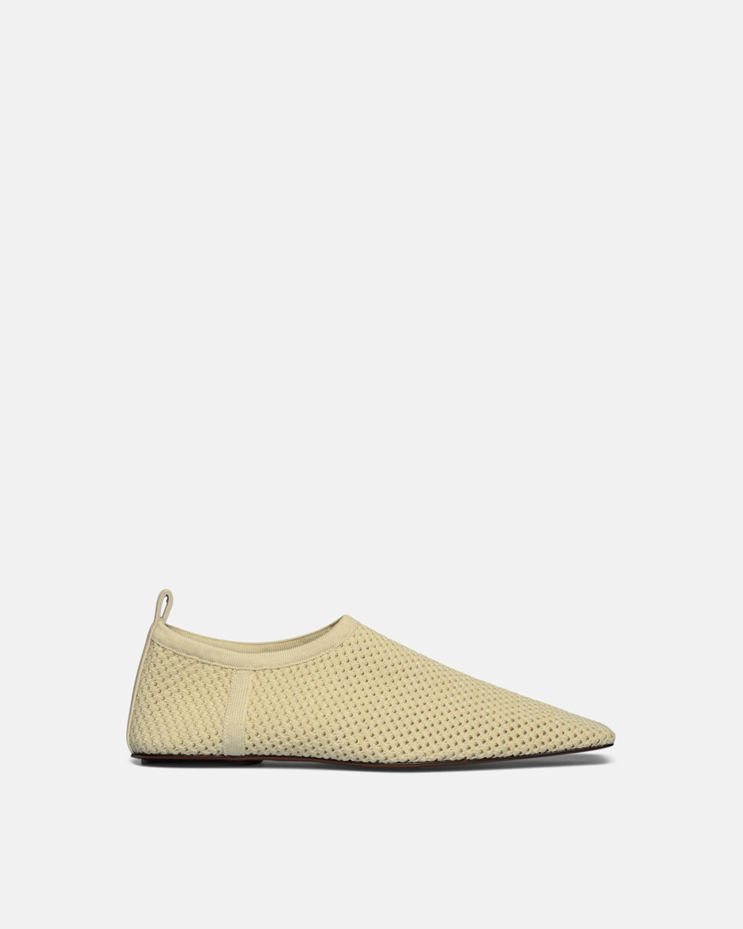 Nanushka Buju - Mesh-Knit Square-Toe Slip-On Shoes - Sand Mesh 1 Nanushka Buju - Mesh-Knit Square-Toe Slip-On Shoes - Sand Mesh