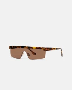 Nanushka Callias - Bio-Plastic Sunglasses - Dark Amber -Nanushka Fashion Store CALLIAS DARKAMBER BIOPLASTIC 01