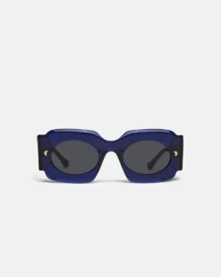 Nanushka Cathi - Bio-Plastic Square-Frame Sunglasses - Navy