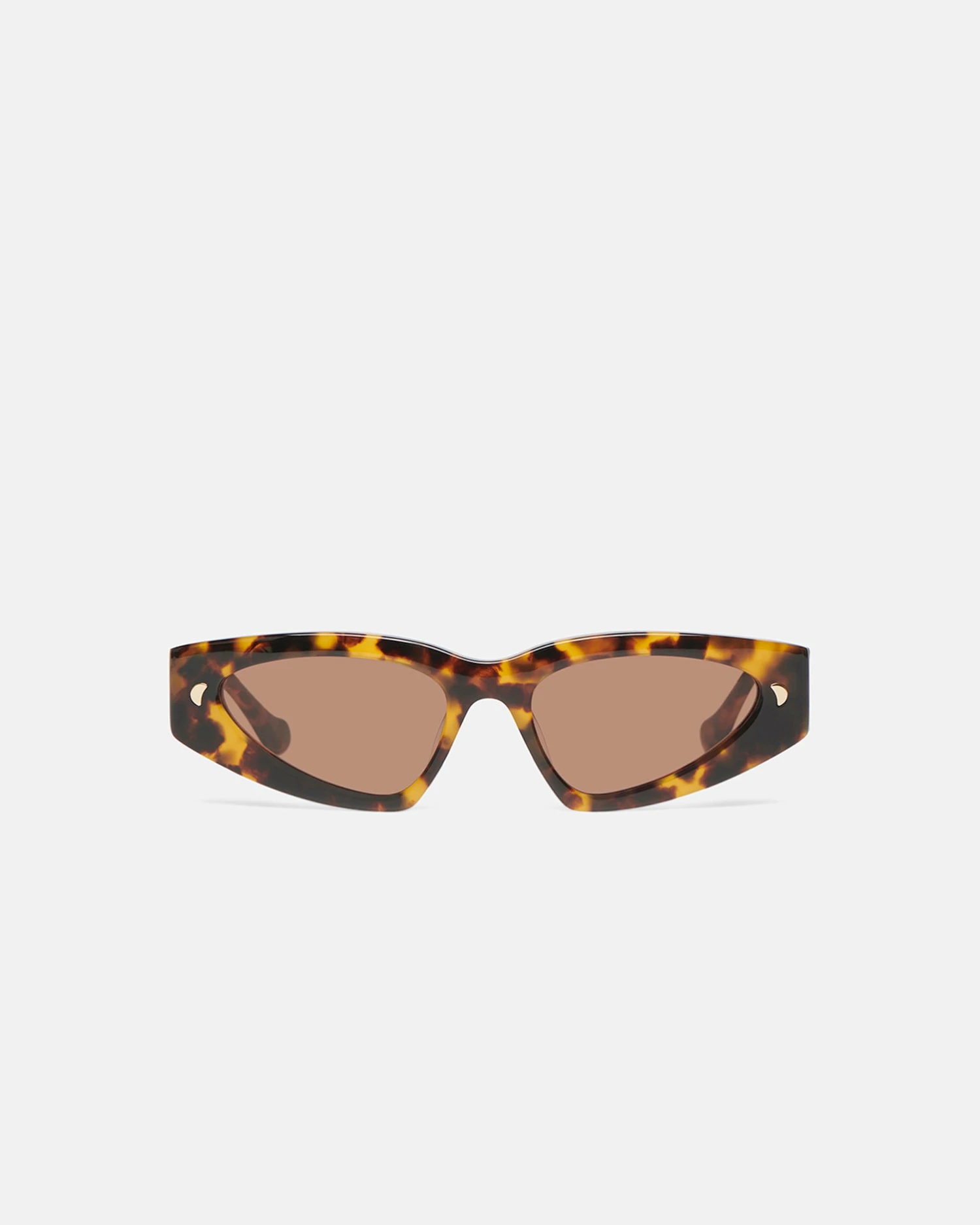 Nanushka Crista - Bio-Plastic D-Frame Sunglasses - Dark Amber 1 Nanushka Crista - Bio-Plastic D-Frame Sunglasses - Dark Amber