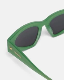 Nanushka Crista - Bio-Plastic D-Frame Sunglasses - Green -Nanushka Fashion Store CRISTA GREEN BIO PLASTIC 03 f6d6f0d3 5ea5 41f2 9bde 316159090fe3