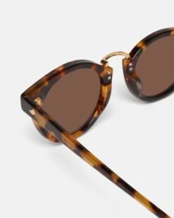 Nanushka Duy - Bio-Plastic Round-Frame Sunglasses - Dark Amber -Nanushka Fashion Store DUY DARK AMBER BIO PLASTIC 03 c0fbe986 41f7 4ea4 8319 e38242cc4892