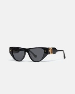 Nanushka Emme - Bio-Plastic Cat-Eye Sunglasses - Black -Nanushka Fashion Store EMME BLACK BIOPLASTIC 2