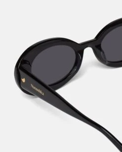 Nanushka Giva - Bio-Plastic Oval Sunglasses - Black -Nanushka Fashion Store GIVA BLACK BIO PLASTIC 03 497997ea b446 4e14 80be 87de6ebaac26