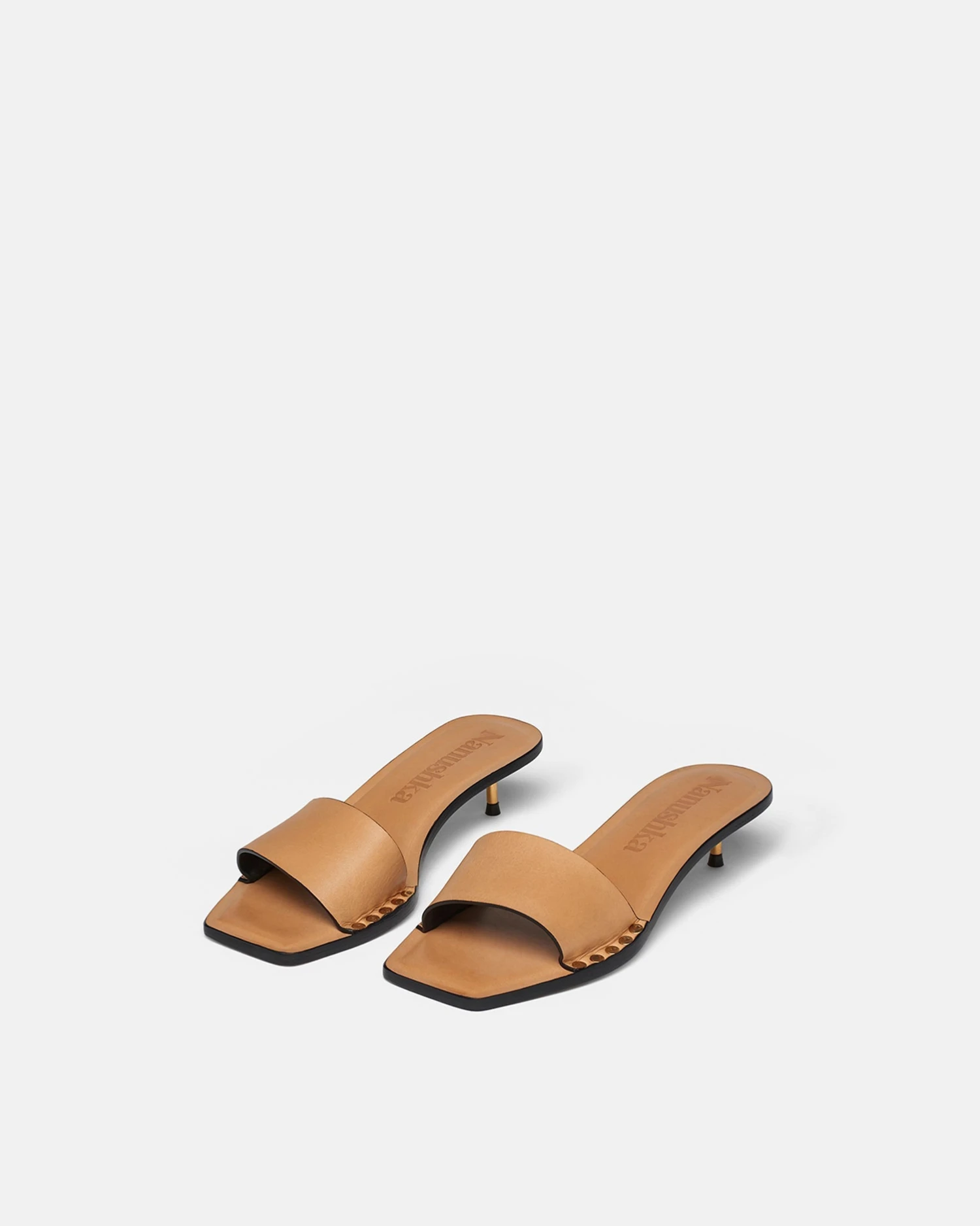 Nanushka Ibiron - Leather Sandals - Natural Tan 2 Nanushka Ibiron - Leather Sandals - Natural Tan - Image 2