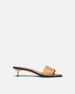 Nanushka Ibiron - Leather Sandals - Natural Tan