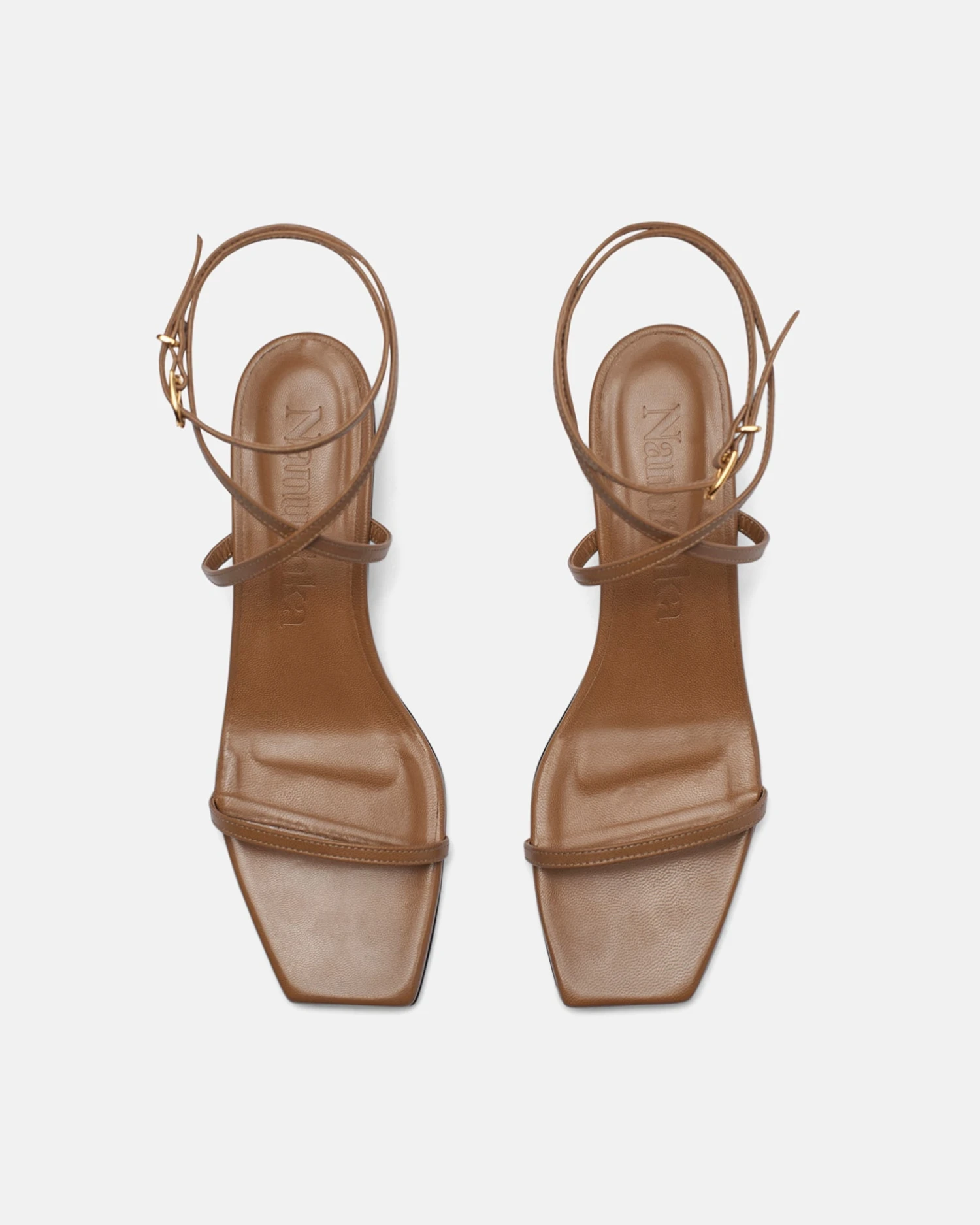 Nanushka Jol - Leather Sandals - Nut Brown 5 Nanushka Jol - Leather Sandals - Nut Brown - Image 5