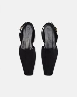 Nanushka Maimu - Leather Point-Toe Flats - Black -Nanushka Fashion Store MAIMU BLACK SUEDE 06 4a043ad2 248c 4853 9d40 9f7dad0987a2