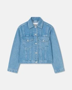 Nanushka Maren - Denim Jacket - Eco Light Wash -Nanushka Fashion Store MAREN LIGHT WASH DENIM 1