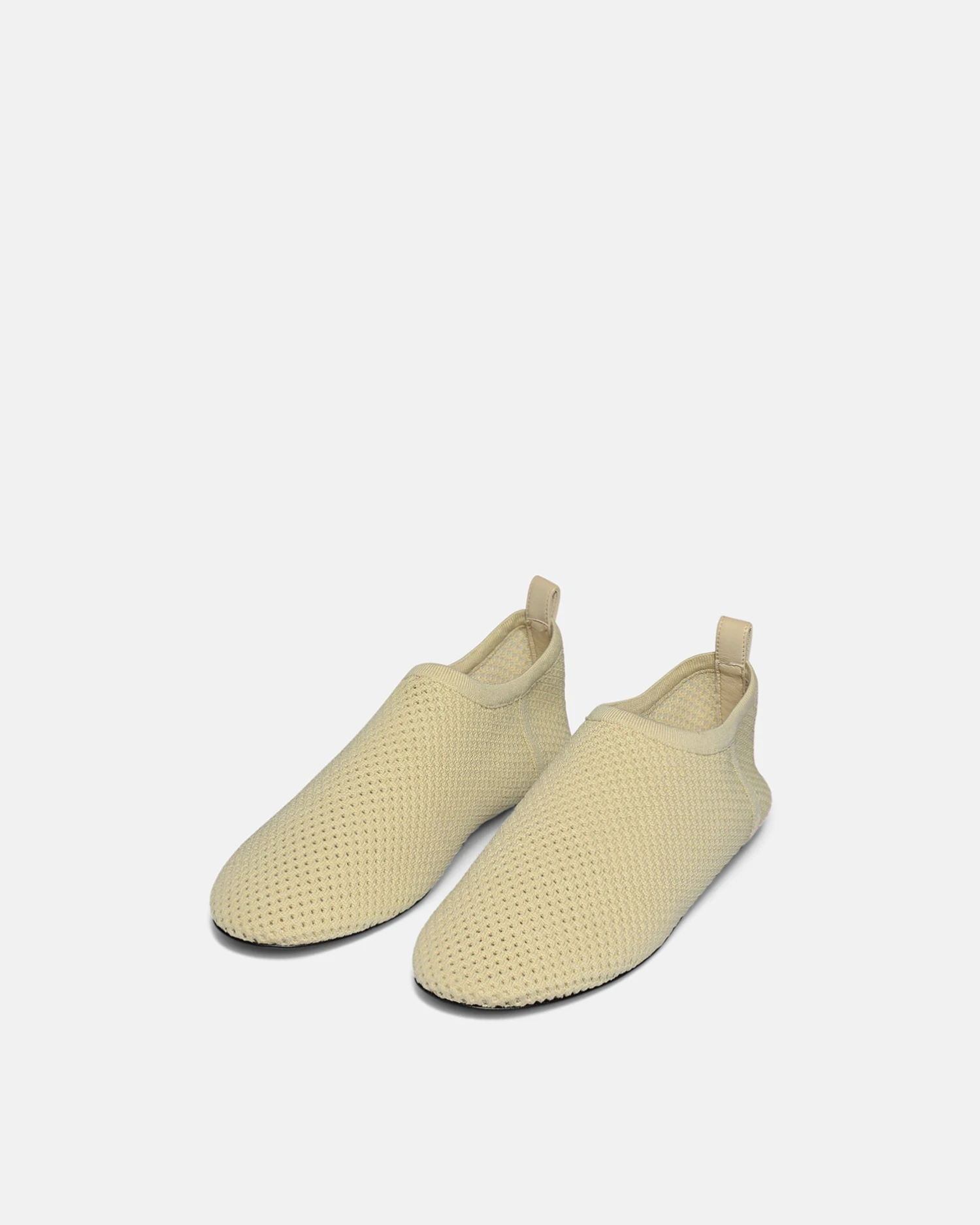 Nanushka Maris Rounded Toe - Mesh-Knit Round-Toe Slip On Shoes - Sand Mesh 2 Nanushka Maris Rounded Toe - Mesh-Knit Round-Toe Slip On Shoes - Sand Mesh - Image 2