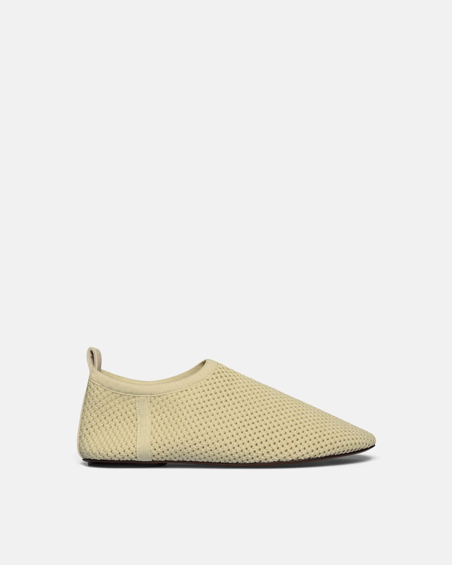 Nanushka Maris Rounded Toe - Mesh-Knit Round-Toe Slip On Shoes - Sand Mesh 1 Nanushka Maris Rounded Toe - Mesh-Knit Round-Toe Slip On Shoes - Sand Mesh