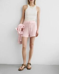 Nanushka Jael - Paper Crochet Shorts - Pink