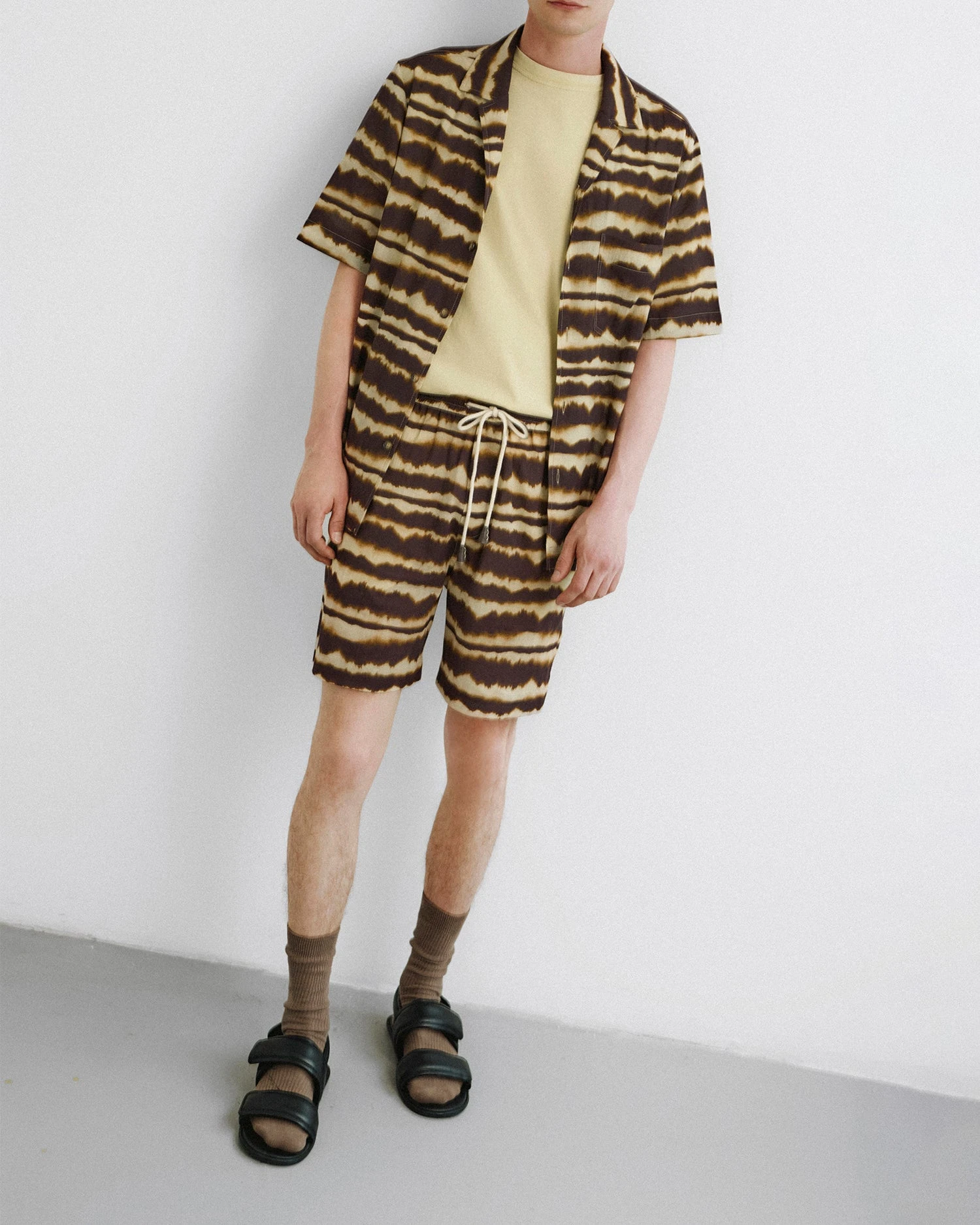 Nanushka Doxxi - Printed Cotton Voile Shorts - Tie Dye Stripe 2 Nanushka Doxxi - Printed Cotton Voile Shorts - Tie Dye Stripe - Image 2