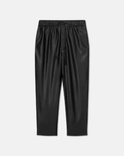 Nanushka Jain - Okobor™ Alt-Leather Relaxed Pants - Black -Nanushka Fashion Store NM22CRPA00199 JAIN BLACK OKOBOR