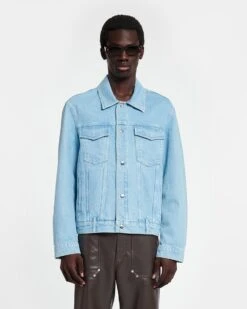 Nanushka Boyce - Patch Pocket Denim Jacket - Eco Light Wash