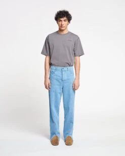 Nanushka Tibes - Split-Hem Jeans - Eco Light Wash