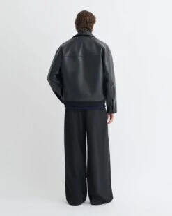 Nanushka Zubin - Regenerated Leather Jacket - Black -Nanushka Fashion Store NM25FWJK07699 2