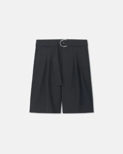 Nanushka Derulo - Tailored Crepe Twill Shorts - Black -Nanushka Fashion Store NM25PFST01299DERULO BLACK CREPETWILL