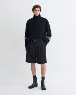 Nanushka Derulo - Tailored Crepe Twill Shorts - Black