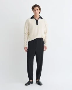 Nanushka Eamon - Crepe Twill Tapered Pants - Black