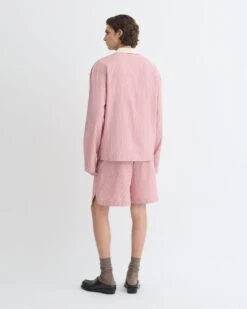 Nanushka Taron - Striped Polo Neck Top - Pink -Nanushka Fashion Store NM25PFTP02331 2