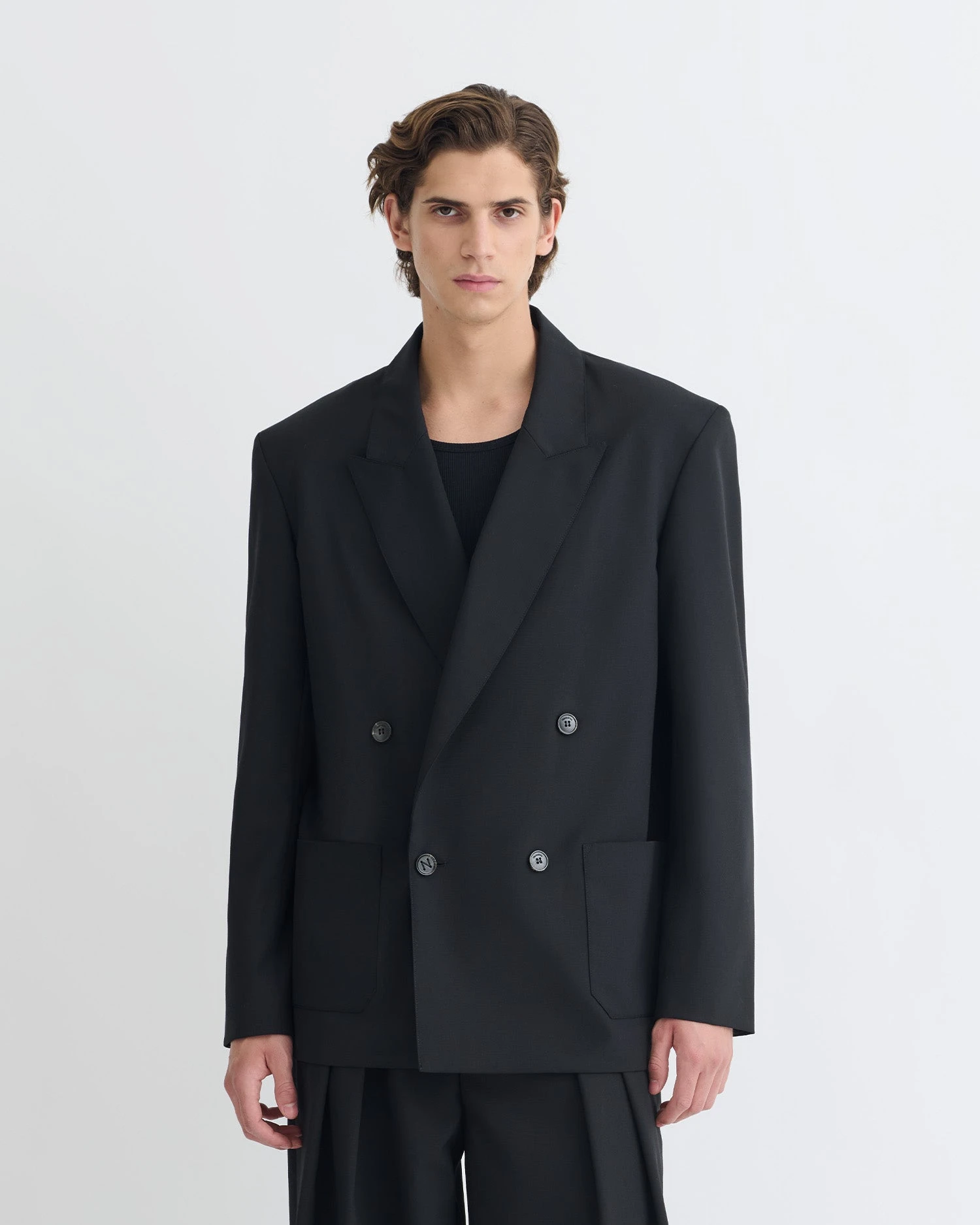 Nanushka Derik - Relaxed Blazer - Black 1 Nanushka Derik - Relaxed Blazer - Black