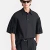Nanushka Ilian - Tech Poplin Shirt - Black