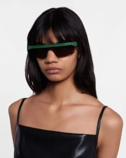 Nanushka Callias - Bio-Plastic Sunglasses - Green Eyewear -Nanushka Fashion Store NU23PFSG00288 CALLIAS GREEN BIOPLASTIC 1