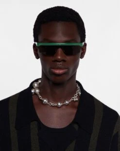Nanushka Callias - Bio-Plastic Sunglasses - Green Eyewear -Nanushka Fashion Store NU23PFSG00288 CALLIAS GREEN BIOPLASTIC 2