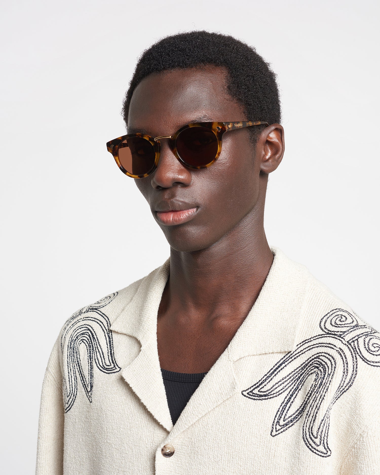 Nanushka Fashion Store -Nanushka Fashion Store NU23RSSG00677 DUY DARKAMBER BIOPLASTIC CROPPED 01 1