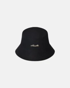 Nanushka Caran - Signature Calligraphy Bucket Hat - Black