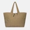 Nanushka Symbol - Quilted Tech-Poplin Tote - Muted Khaki