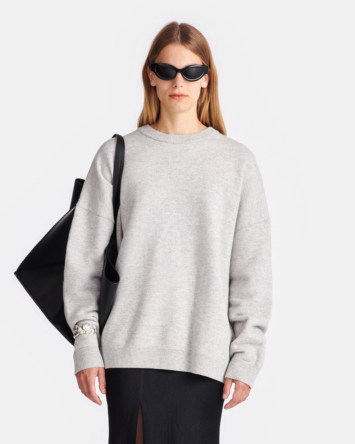 Nanushka Joyann - Plush Cashmere Sweater - Gray 2 Nanushka Joyann - Plush Cashmere Sweater - Gray - Image 2