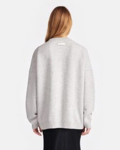 Nanushka Joyann - Plush Cashmere Sweater - Gray 12 Nanushka Joyann - Plush Cashmere Sweater - Gray -Nanushka Fashion Store NU24FWSW01393 JOYANN GREY PLUSH CASHMERE 04 7bbaae21 85fc 45ac acef e55531142ed6