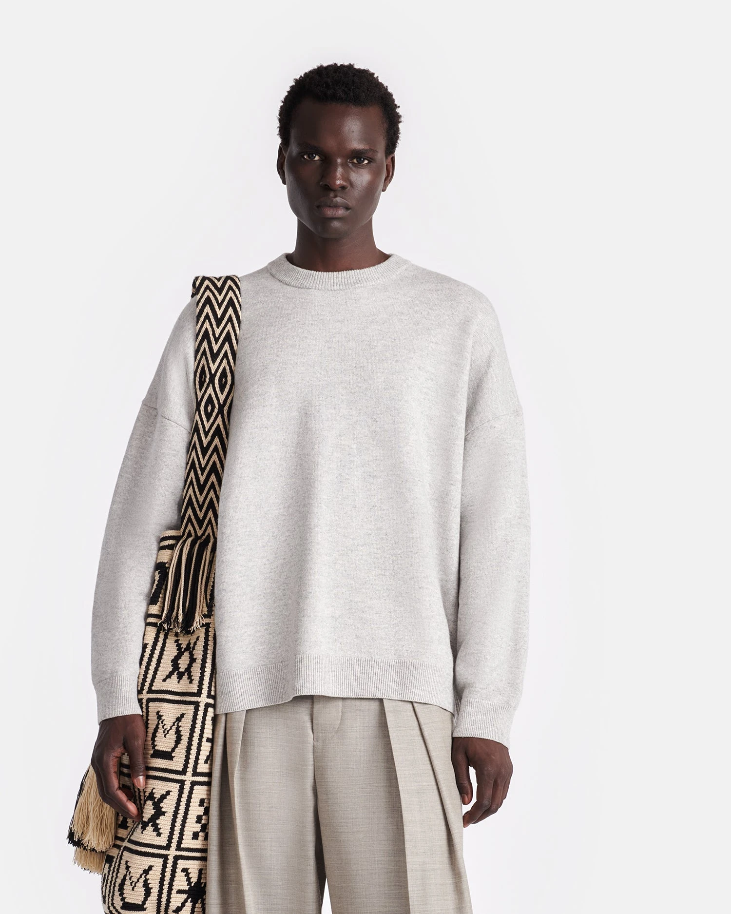 Nanushka Joyann - Plush Cashmere Sweater - Gray 3 Nanushka Joyann - Plush Cashmere Sweater - Gray - Image 3