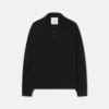 Nanushka Elieke - Plush Cashmere Polo-Neck Sweater - Black