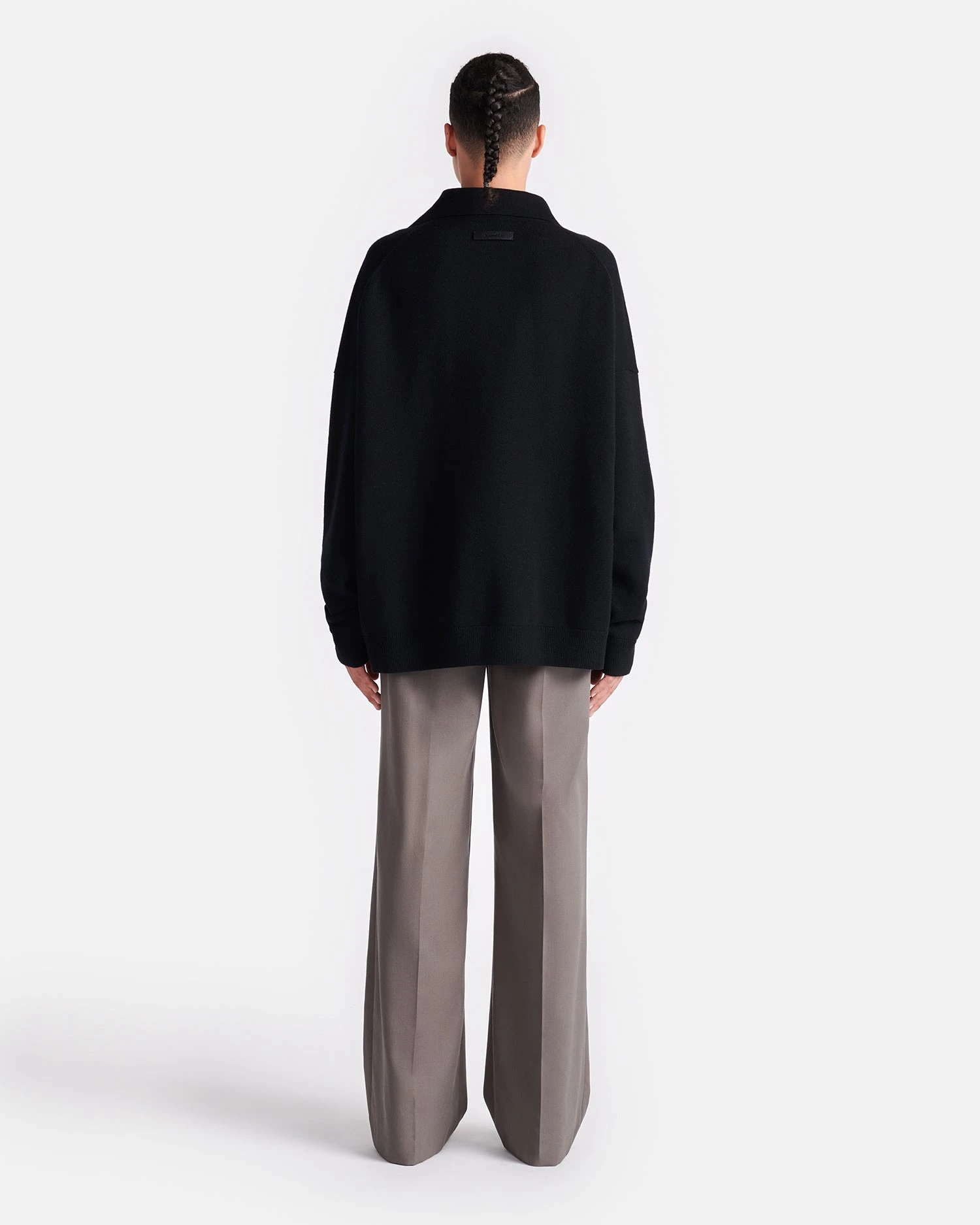 Nanushka Elieke - Plush Cashmere Polo-Neck Sweater - Black 8 Nanushka Elieke - Plush Cashmere Polo-Neck Sweater - Black - Image 8