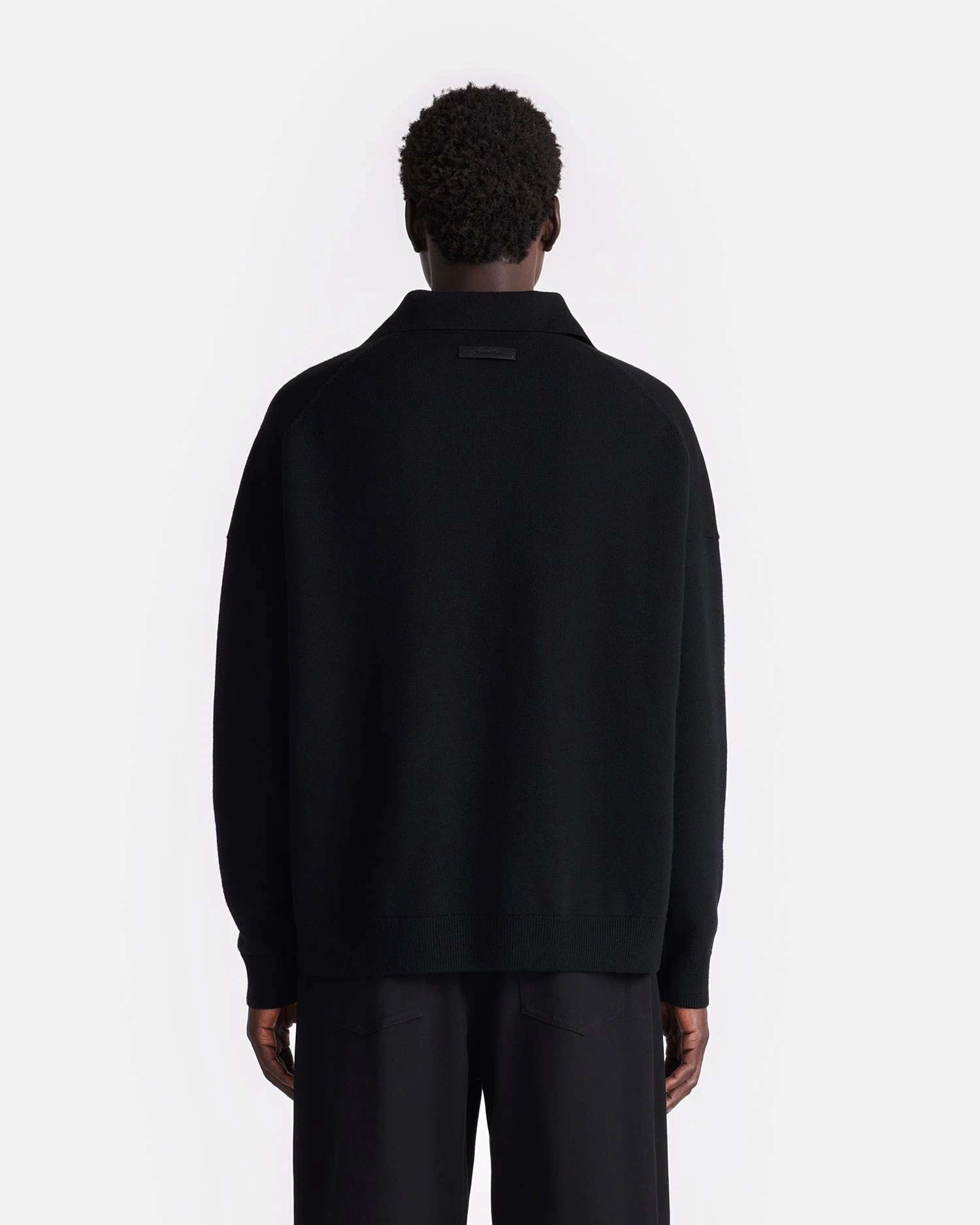 Nanushka Elieke - Plush Cashmere Polo-Neck Sweater - Black 5 Nanushka Elieke - Plush Cashmere Polo-Neck Sweater - Black - Image 5