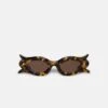 Nanushka Tully - Bio-Plastic Floral-Shaped Sunglasses - Dark Amber