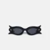 Nanushka Tully - Bio-Plastic Floral-Shaped Sunglasses - Black