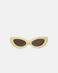 Nanushka Trysta - Bio-Plastic Wrap Sunglasses - Moonbeam