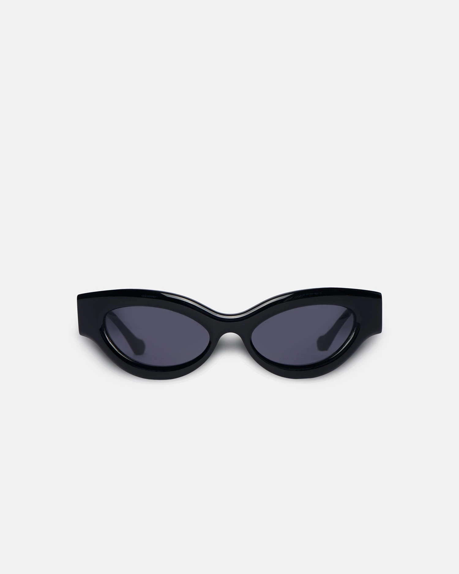 Nanushka Trysta - Bio-Plastic Wrap Sunglasses - Black 1 Nanushka Trysta - Bio-Plastic Wrap Sunglasses - Black