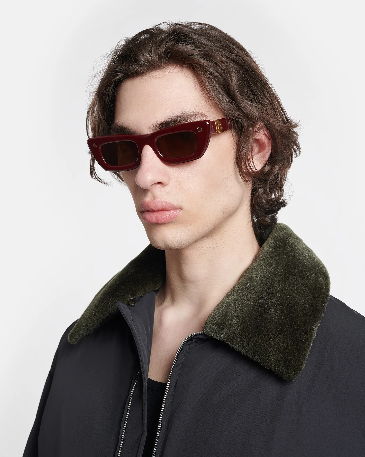 Nanushka Fashion Store -Nanushka Fashion Store NU24PFSG00325 LONDYN BURGUNDY BIO PLASTIC 1